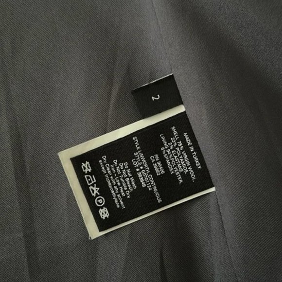 Single breasted theory blazer with cropped sleeves - Picture 5 of 6